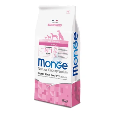 Monge All Breeds Adult Maiale Riso e Patate 12 kg | AlanDog