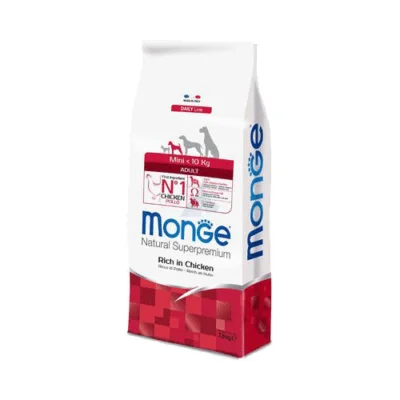 Monge Superpremium Mini Adult Ricco Di Pollo 7.5Kg | AlanDog