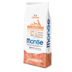 Monge All Breeds Puppy & Junior Salmone e Riso 12 kg 2 Monge All Breeds Puppy & Junior Salmone e Riso 12 kg | AlanDog