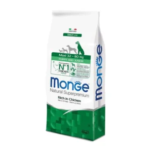 Monge Maxi Puppy & Junior Ricco di Pollo 12kg 2 Monge Maxi Puppy & Junior Ricco di Pollo 12kg | AlanDog