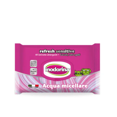 Inodorina Refresh Sensitive 40 salviette Acqua Micellare - Foto 2 | AlanDog