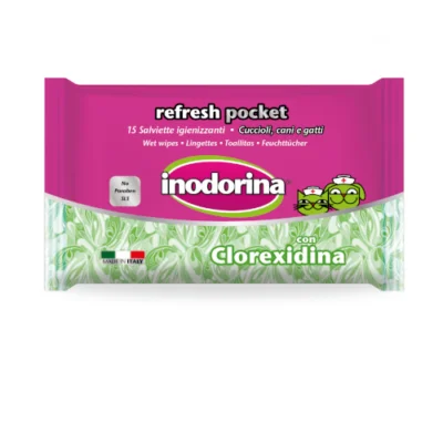 Inodorina Refresh Pocket 15 Salviette Clorexidina | AlanDog