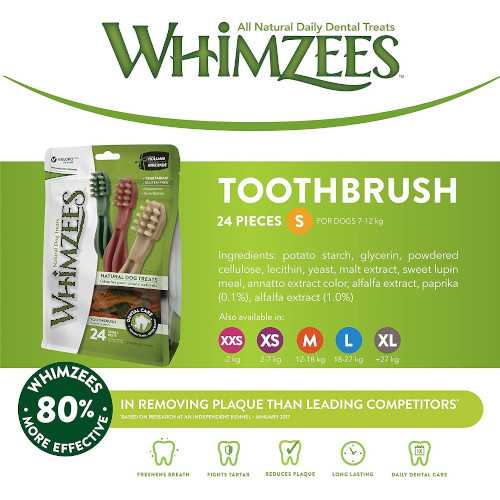 Whimzees Spazzolino XS - 48 Pz-info3 Whimzees Spazzolino S - Foto 1 | AlanDog