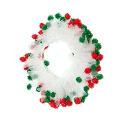 Collare di Natale con Pom Pom per Cane e Gatto - MIDLEE | AlanDog