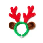 Cerchietto da Renna di Natale Rosso Morbido