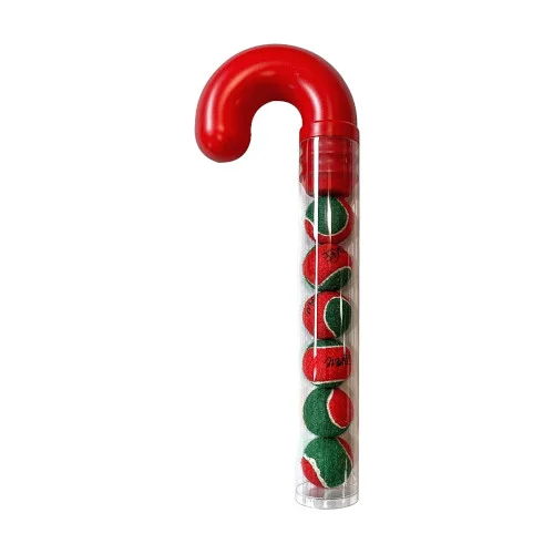 Bastoncino di Zucchero Natale con Palline da Tennis Set di 6 - MIDLEE | AlanDog