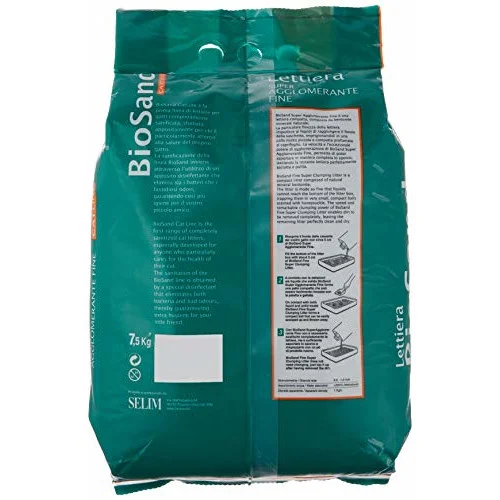 BioSand Lettiera SuperAgglomerante Fine 7.5 Kg - Biosand catline -Selim - Foto 2 | AlanDog