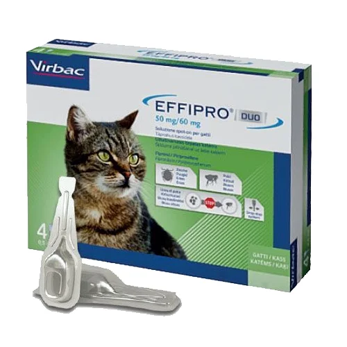 Effipro Duo antipulci e zecche gatto 1 Effipro Duo antipulci e zecche gatto - Virbac | AlanDog
