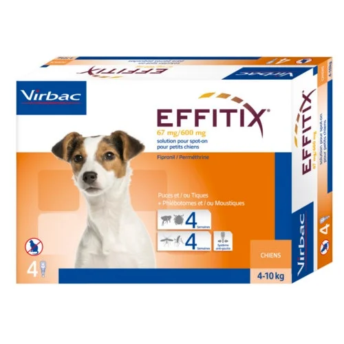 Effitix antipulci e zecche Mini 4-10 kg 1 Effitix antipulci e zecche Mini 4-10 kg - Virbac | AlanDog