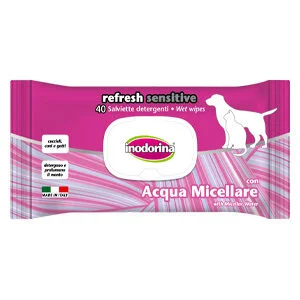 Inodorina Refresh Sensitive 40 salviette Acqua Micellare | AlanDog