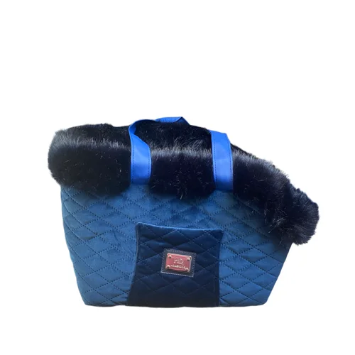 Trasportino Borsa Elegante Blu Small - Homerdog | AlanDog