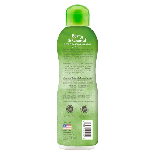 tropiclean-shampoo-purificante-355-ml-2 TropiClean Shampoo Purificante ai Frutti Rossi e Cocco - Foto 2 | AlanDog