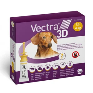 Antiparassitario Vectra 3D Cani da 1,5kg-4kg 3 Pipette | AlanDog