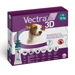 Antiparassitario Vectra 3D Cani da 4kg-10kg 3 Pipette | AlanDog