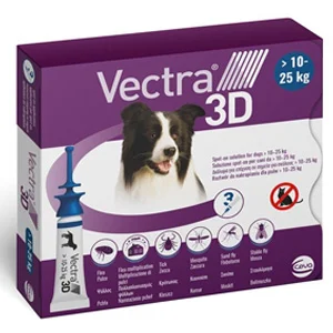 Antiparassitario Vectra 3D Cani da 10kg-25kg 3 Pipette | AlanDog
