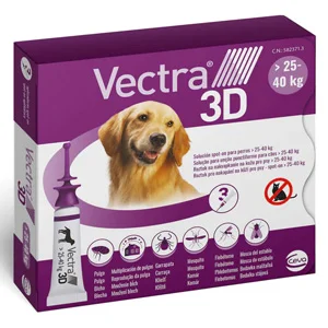 Antiparassitario Vectra 3D Cani da 25kg-40kg 3 Pipette | AlanDog