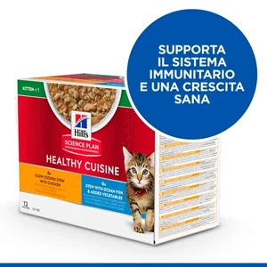 Hill’s Science Plan Kitten Healthy Cuisine con Pollo e Pesce Oceanico e Verdure - Hill's - Foto 4 | AlanDog