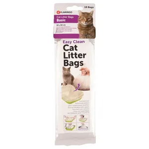 Flamingo Sacchetti Lettiera per Gatti Basic Bianco 10PZ - Flamingo Pet Products | AlanDog