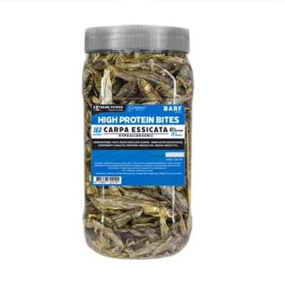 PiùCane Extreme Power High Protein Bites Carpa Essiccata - Extreme Power Energia e Vigore | AlanDog