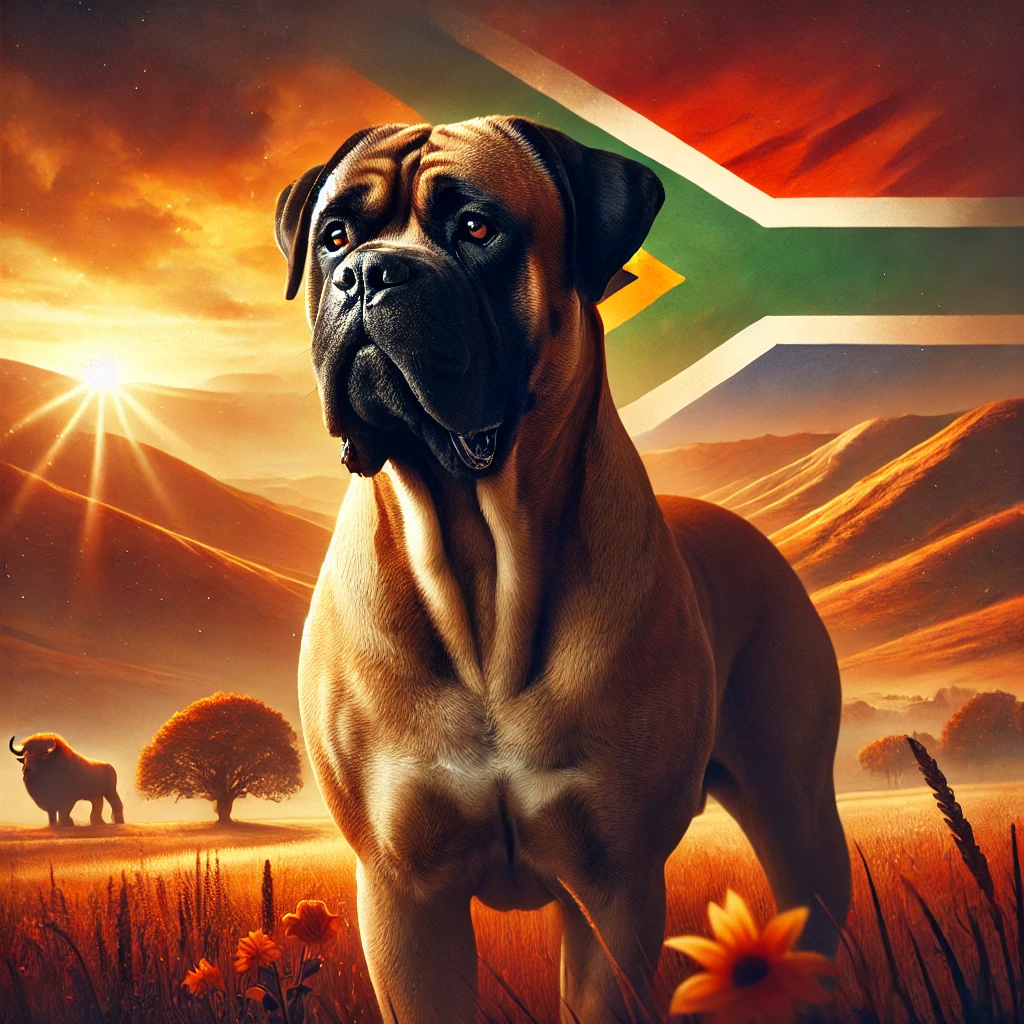 A powerful and affectionate Boerboel