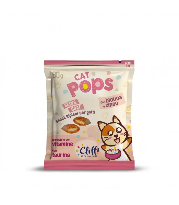 CLIFFI CAT POPS CUTE E PELO 60 gr Snack Gatto | AlanDog