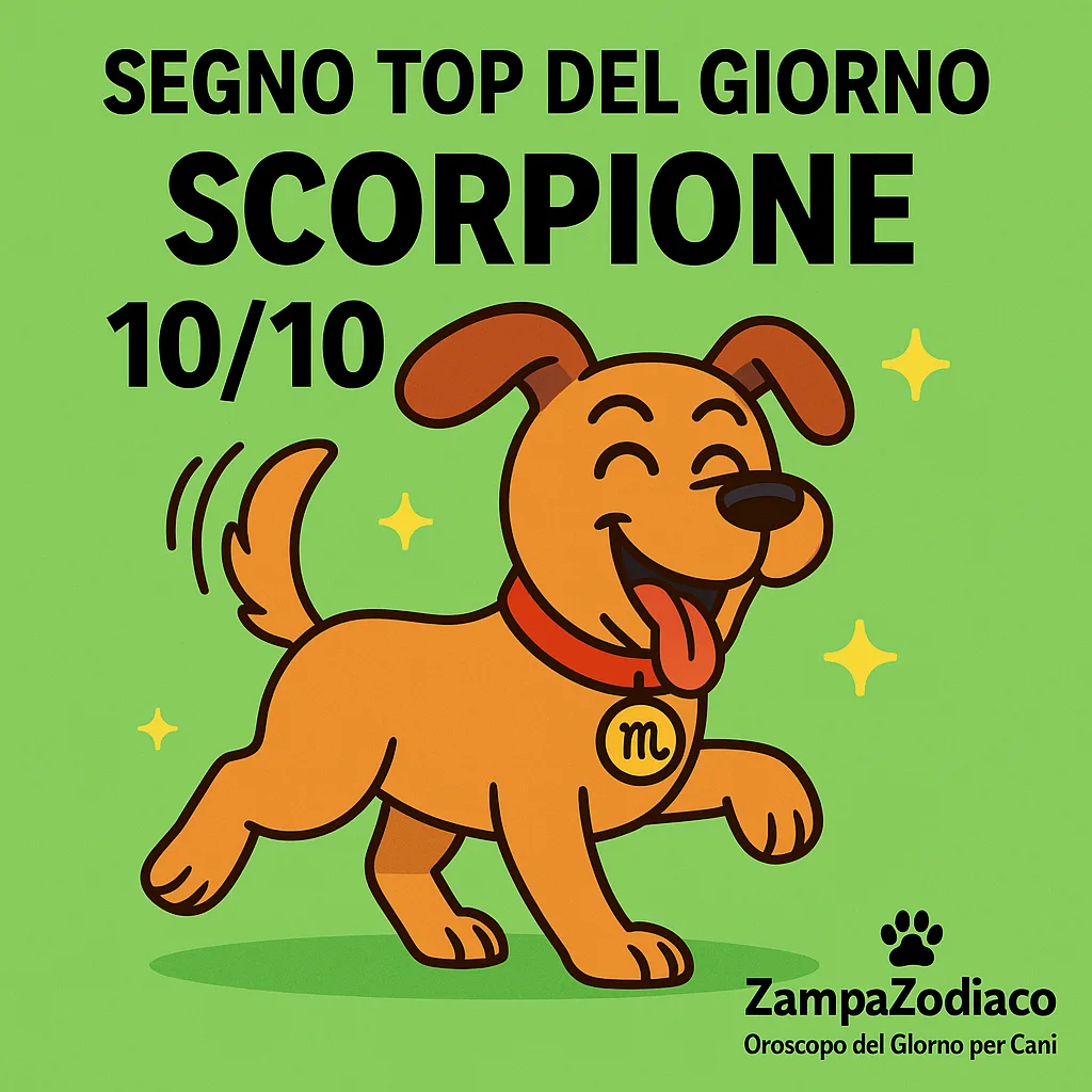 ZampaZodiaco Oroscopo Cane 28 Ottobre 2025 – Scorpione al Top! 2 ChatGPT Image 28 ott 2025 13 19 35