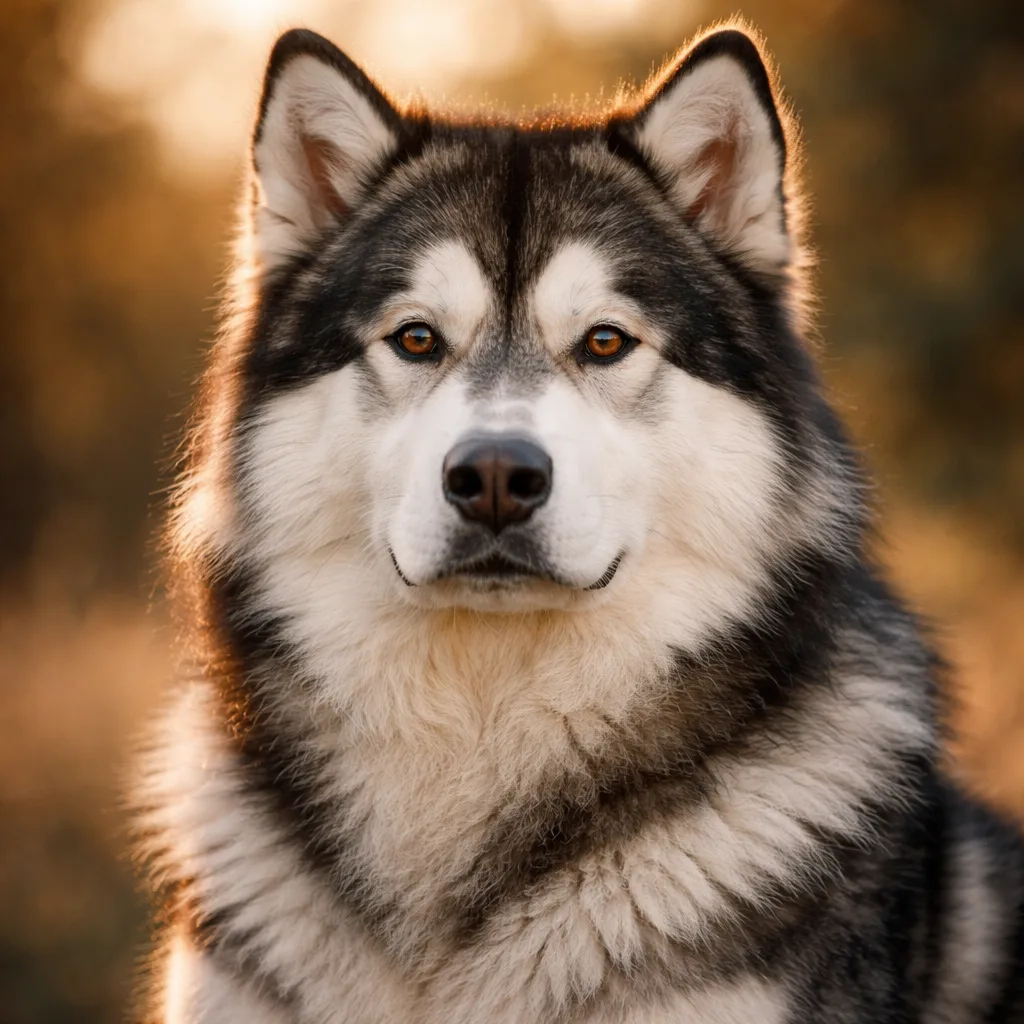 Alaskan Malamute ritratto di razza