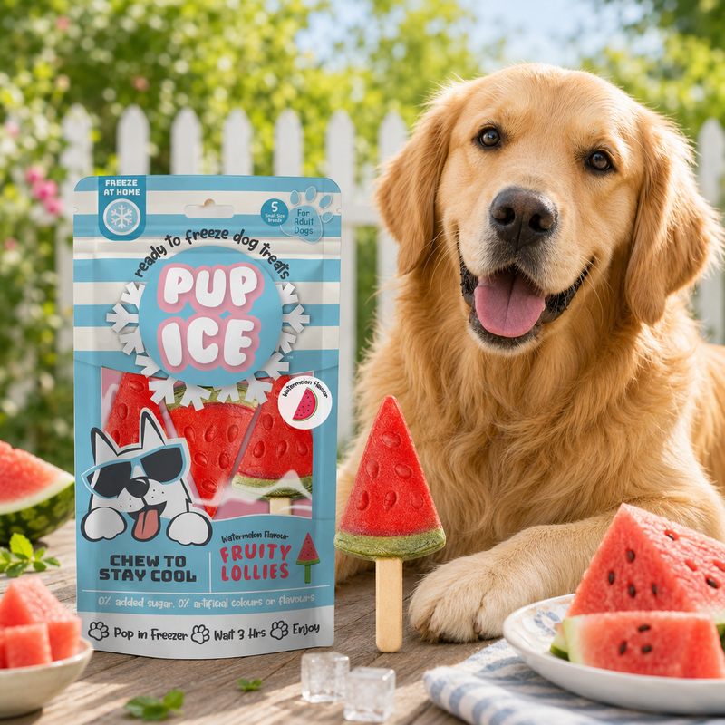 anguria PUP ICE Fruity Lollies Anguria – Gelato per cani 3 Pezzi