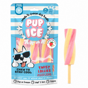 PUP ICE Twist Lollies Fragola & Vaniglia – Gelato per cani 3 gelati - immagine alternativa